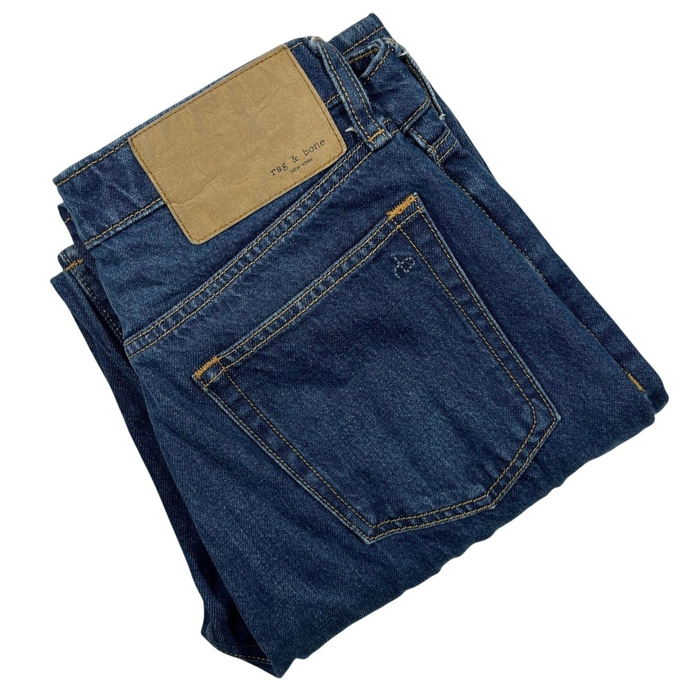 Rag Bone Alex High Rise Straight Jeans Dark Wash Women's Size 27 (Fits 28x31.5)